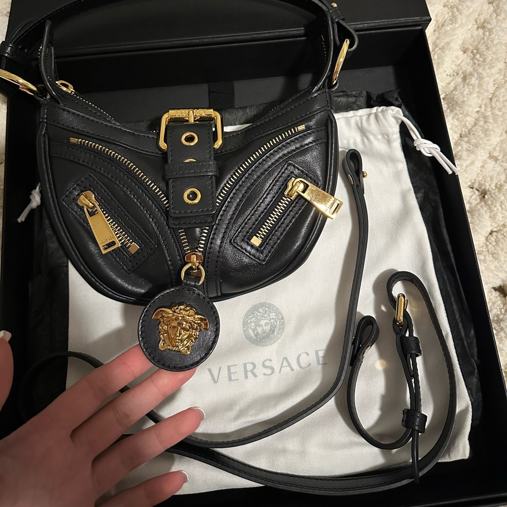 Mini Versace x Dua Lipa handbag with crossbody strap & box. Open to offers